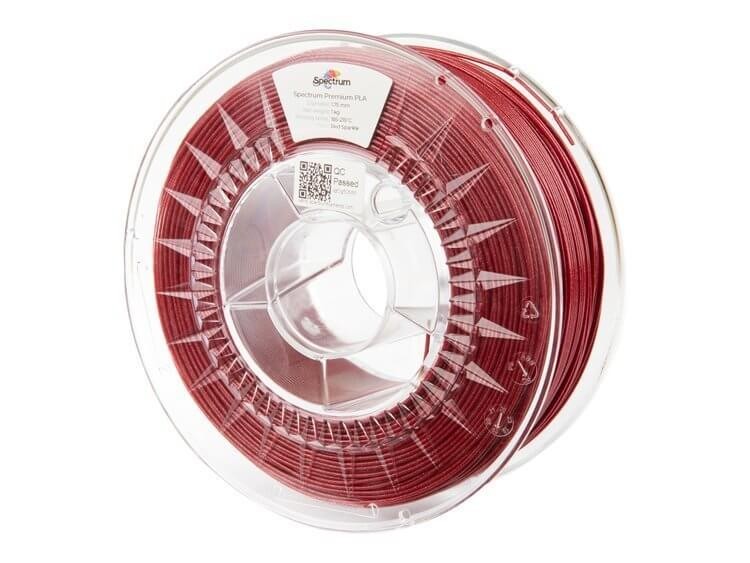 Filament Glitter PLA Spectrum 1,75 mm Sparkle Red 1 kg 1000g