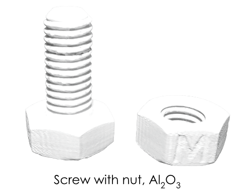 Filament ceramiczny Spectrum 1.75mm zawierający tlenek glinu (Al2O3) - wydruk 3D