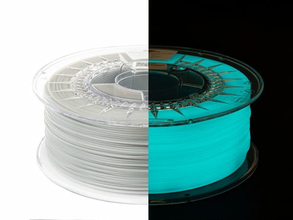 Filament PET-G Glow in the Dark Spectrum 1,75 mm Blue 0,5 kg 500g