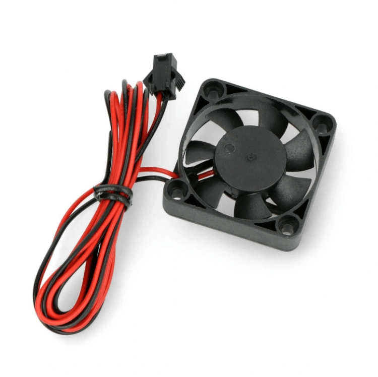 Bezszczotkowy wentylator Creality o wymiarach 40x40x10 milimetrów. Przeznaczony do drukarki 3D Ender 5.