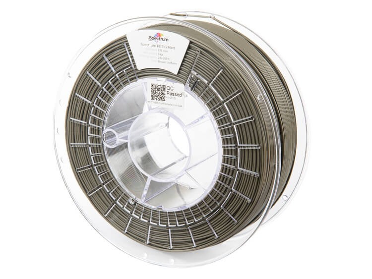 Filament PET-G Matt Spectrum 1,75mm Brown Uniform 1kg