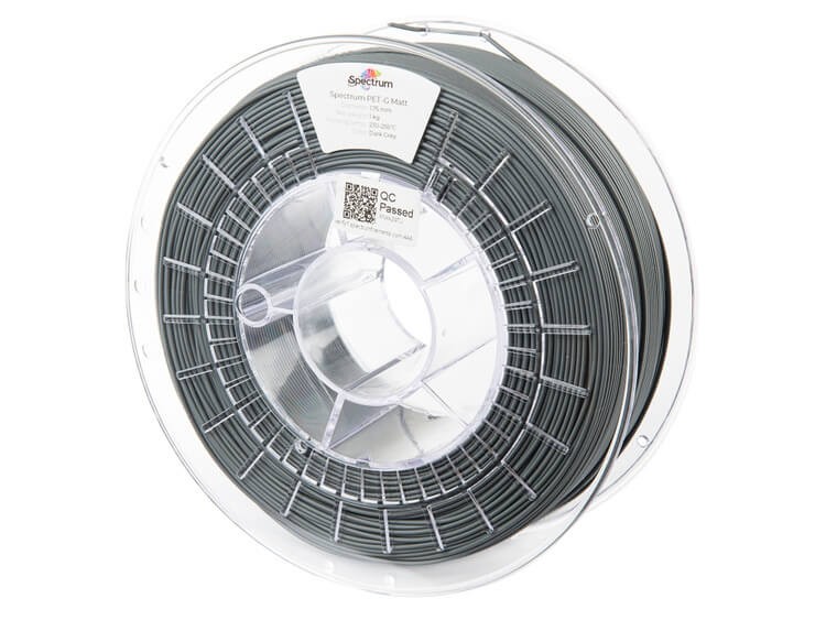 Filament PET-G Matt Spectrum 1.75mm Dark Grey 1kg