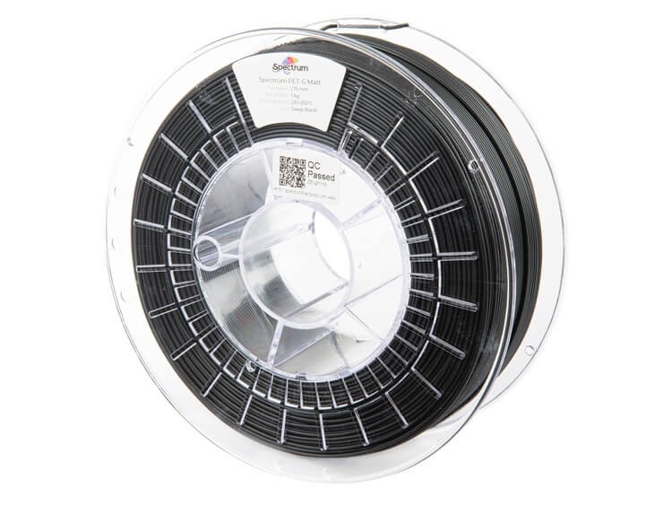 Filament PET-G Matt Spectrum 1.75mm Deep Black 1kg