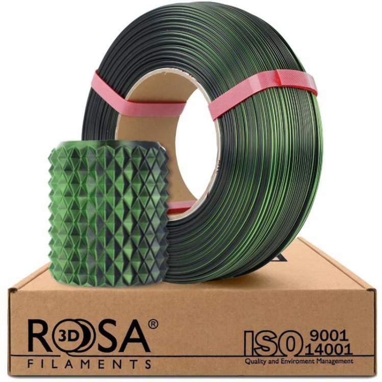 Filament ReFill PLA Magic Silk ROSA 3D 1.75mm Mistic Green  o wadze 1kg 1000g