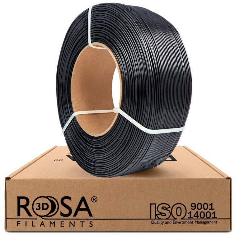Filament ReFill PET-G HS ROSA 3D 1,75 mm Black 1 kg 1000g Druk 3D Kraków