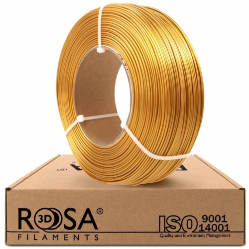 Filament ReFill PET-G Standard HS ROSA 3D 1,75 mm Gold Metallic 1 kg 1000g Druk 3D Kraków