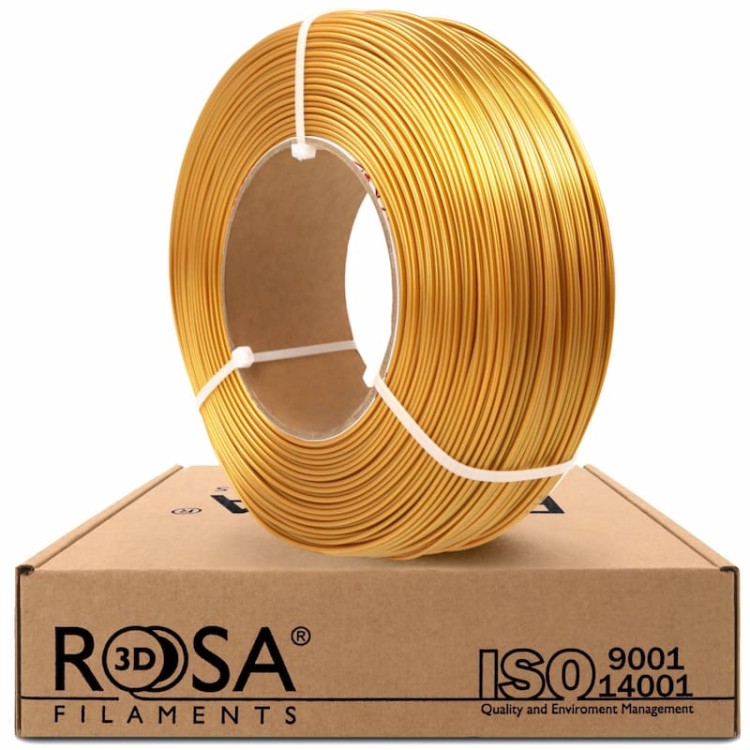 Filament ReFill PET-G Standard HS ROSA 3D 1,75 mm Gold Metallic 1 kg 1000g Druk 3D Kraków