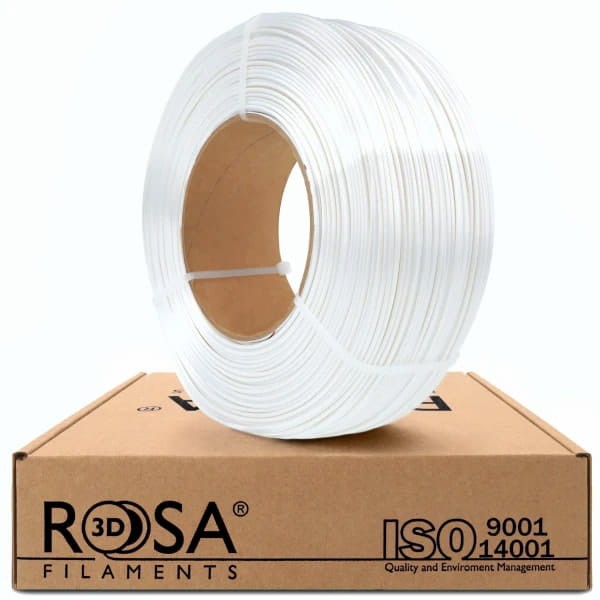 Filament ReFill PLA-Silk ROSA 3D 1.75mm White 1kg 1000g Druk 3D Kraków