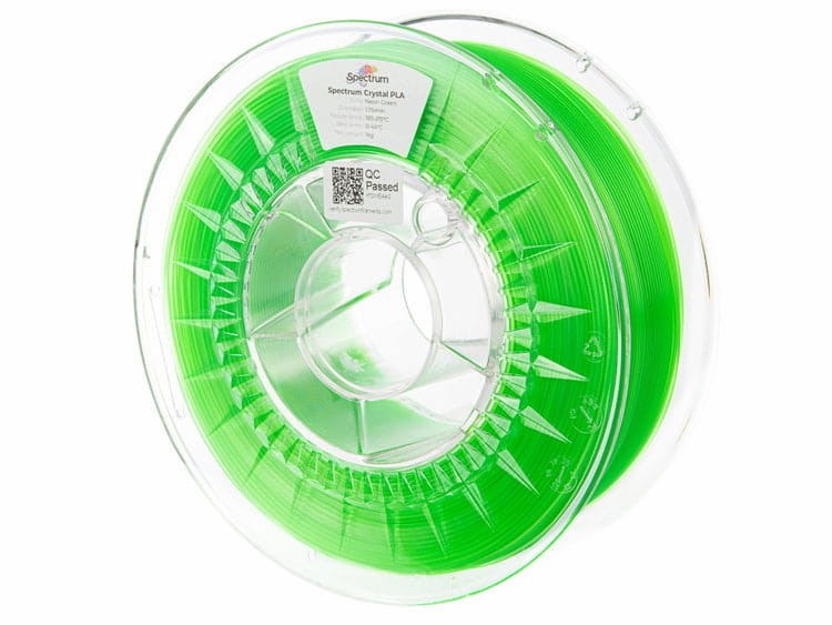 ilament PLA Crystal Spectrum 1,75 mm Neon Green 1 kg 1000g