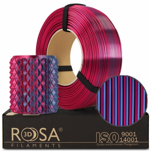 Filament ReFill PLA Magic Silk ROSA 3D 1,75 mm Midnight City 1kg 1000g