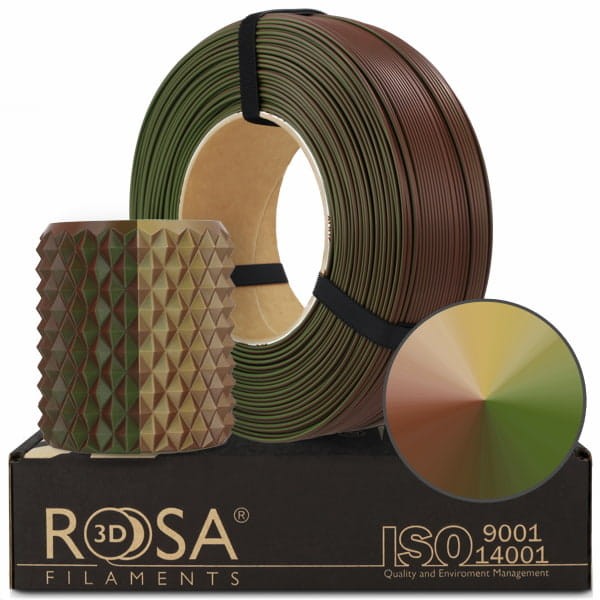 Filament ReFill PLA Magic Silk ROSA 3D 1,75 mm Army 1kg 1000g