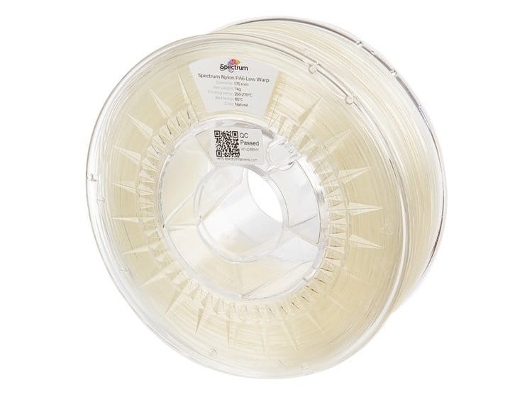 Filament Nylon PA6 Spectrum 1,75 mm Low Warp 1 kg 1000g
