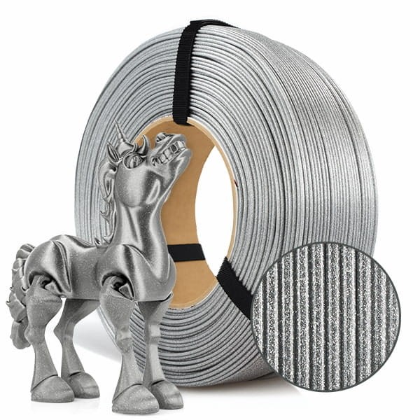 Filament ReFill PLA Galaxy ROSA 3D 1,75 mm Brillant Silver 1kg 1000g