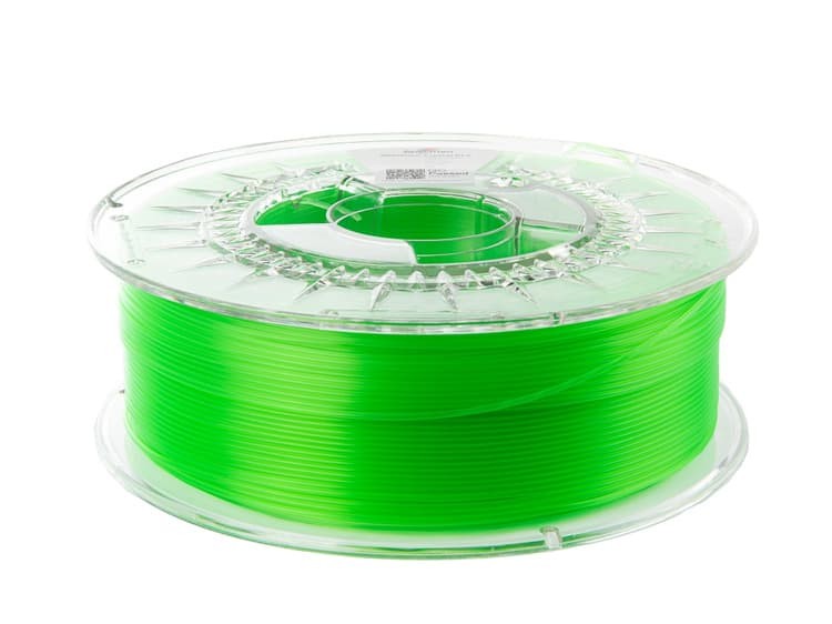 ilament PLA Crystal Spectrum 1,75 mm Neon Green 1 kg 1000g AMS