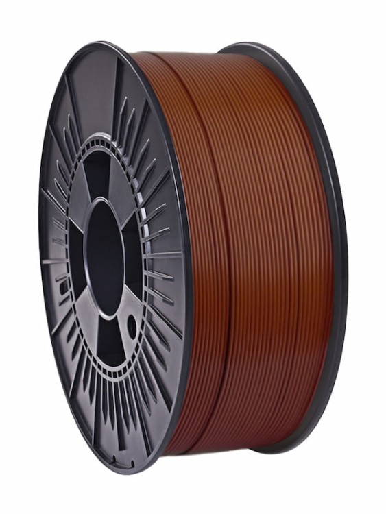 Brązowy filament PLA Colorfil o średnicy 1.75mm i wadze netto 5kg 5000g