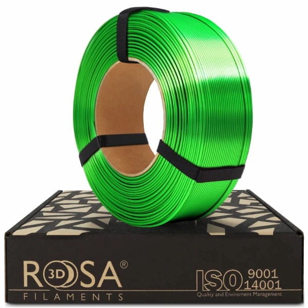 Filament ReFill PLA-Silk ROSA 3D 1,75 mm Green 1 kg Druk 3D Kraków