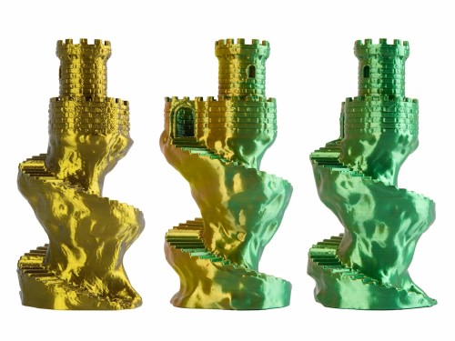 Filament PLA Magic Silk Spectrum 1,75 mm Amber Leaf 1 kg - wydruki