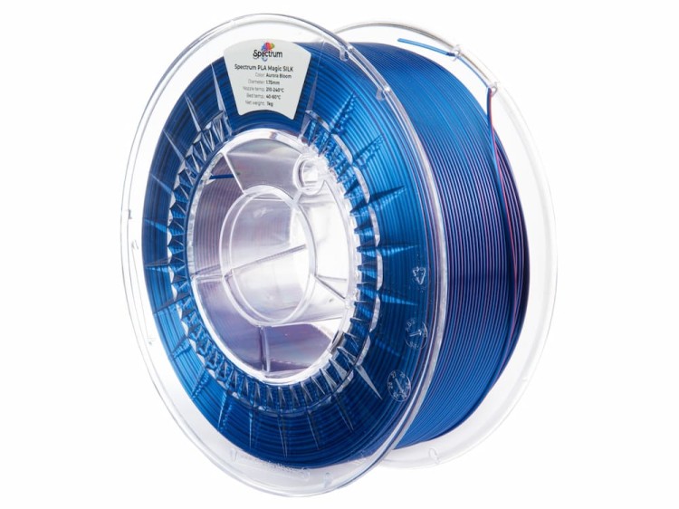 Filament PLA Magic Silk Spectrum 1,75 mm Aurora Bloom 1 kg - szpula materiału