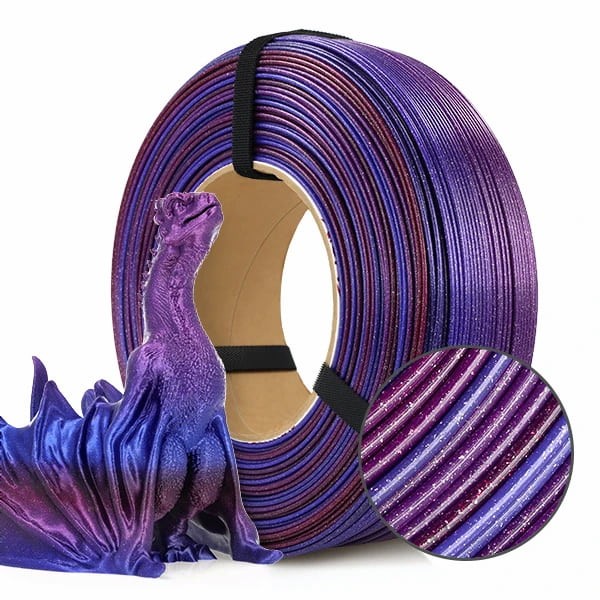 Filament ReFill PLA Galaxy Rainbow ROSA 3D 1,75 mm Andromeda 1 kg