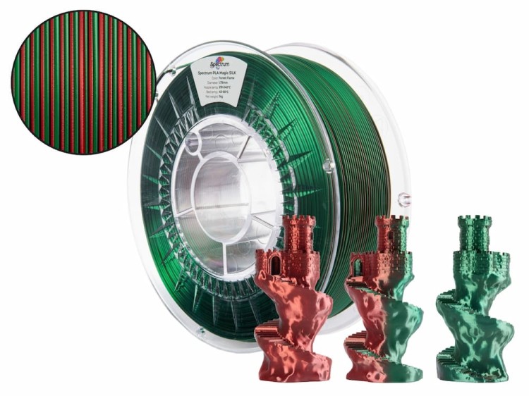 Filament PLA Magic Silk Spectrum 1,75 mm Forest Flame 1 kg