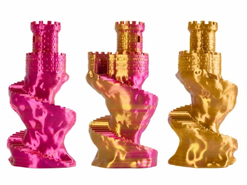 Filament PLA Magic Silk Spectrum 1,75 mm Golden Berry 1 kg - wydruki