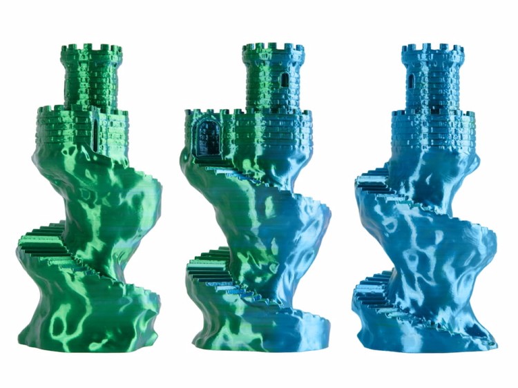 Filament PLA Magic Silk Spectrum 1,75 mm Lagoon Breeze 1 kg - wydruki