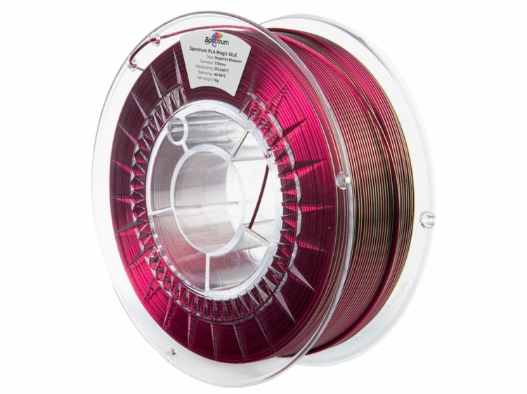 Filament PLA Magic Silk Spectrum 1,75 mm Magenta Blossom 1 kg - szpula materiału