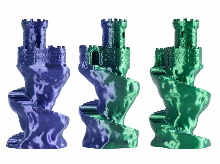 Filament PLA Magic Silk Spectrum 1,75 mm Mystic Orchid 1 kg - wydruki