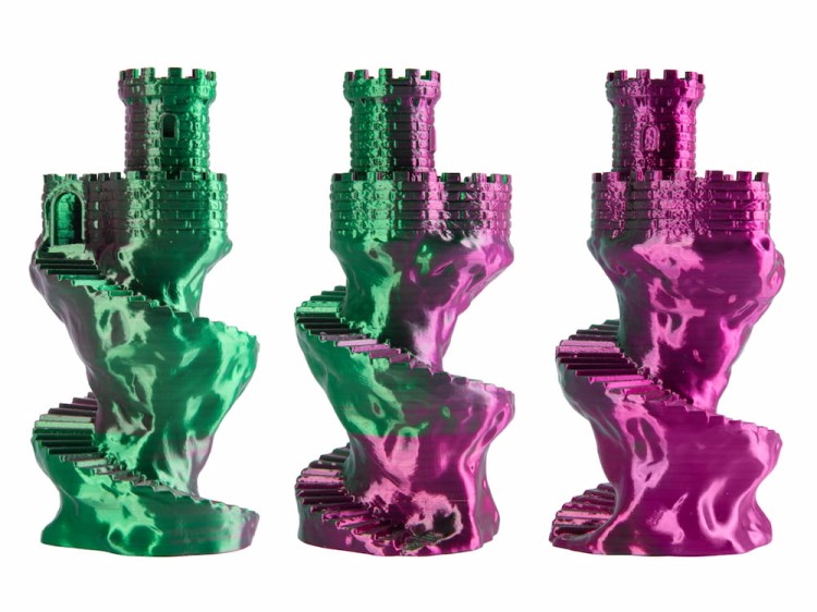 Filament PLA Magic Silk Spectrum 1,75 mm Raspberry Blush 1 kg - wydruki