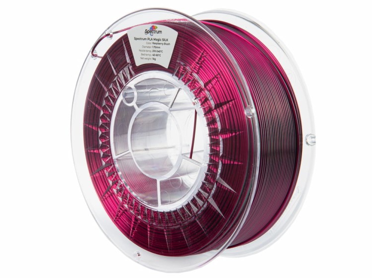 Filament PLA Magic Silk Spectrum 1,75 mm Raspberry Blush 1 kg - szpula materiału