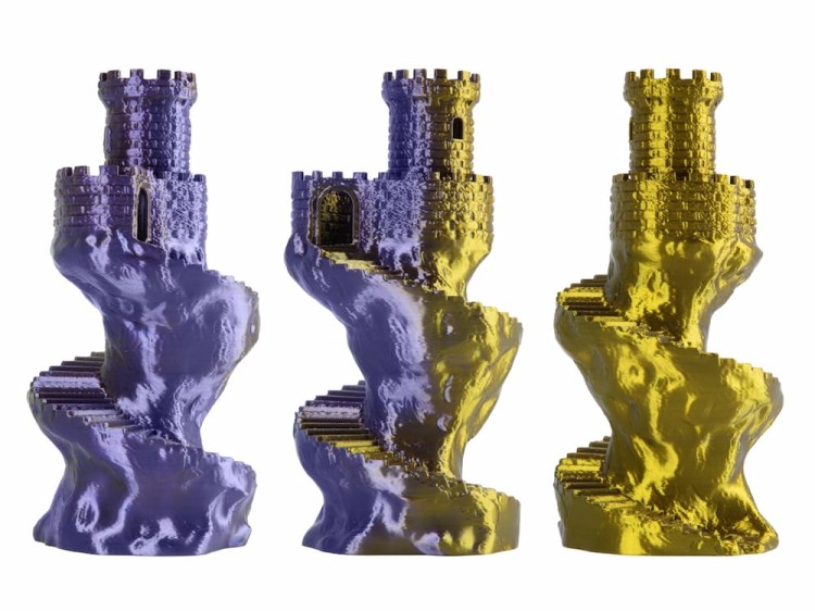 Filament PLA Magic Silk Spectrum 1,75 mm Royal Amethyst 1 kg - wydruki