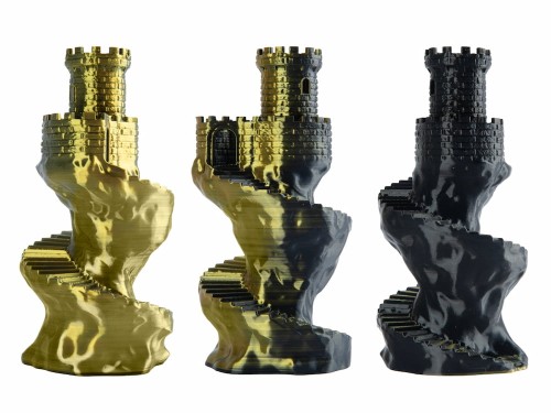 Filament PLA Magic Silk Spectrum 1,75 mm Solar Eclipse 1 kg - wydruki