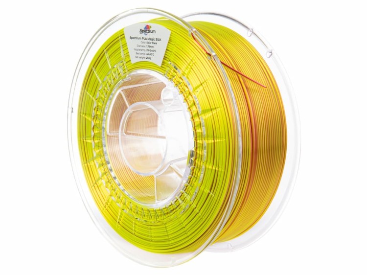 Filament PLA Magic Silk Spectrum 1,75 mm Solar Flare 1 kg - szpula materiału