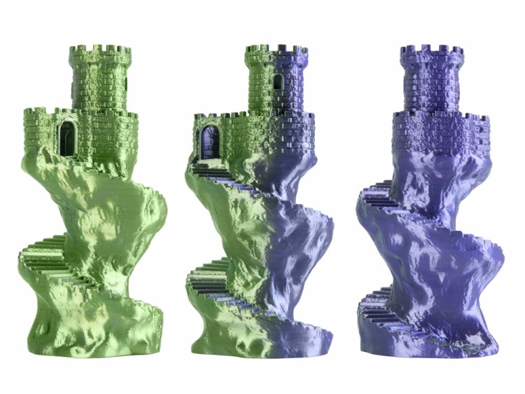 Filament PLA Magic Silk Spectrum 1,75 mm Vivid Lavender 1 kg - wydruki