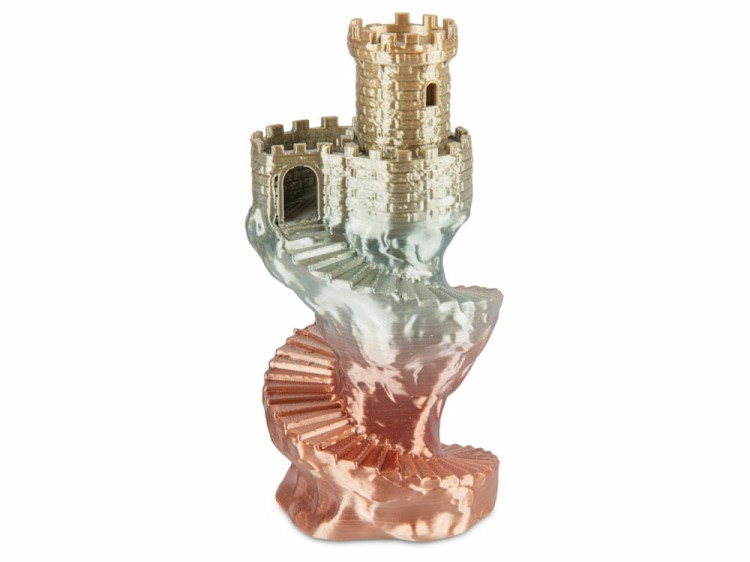 Filament PLA SILK Rainbow Spectrum 1,75 mm Ancient 1 kg - wydruk