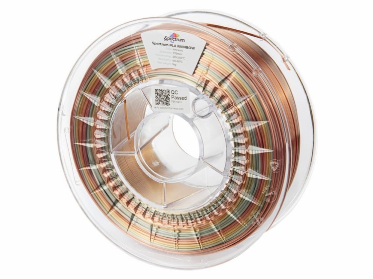 Filament PLA SILK Rainbow Spectrum 1,75 mm Ancient 1 kg - szpula materiału