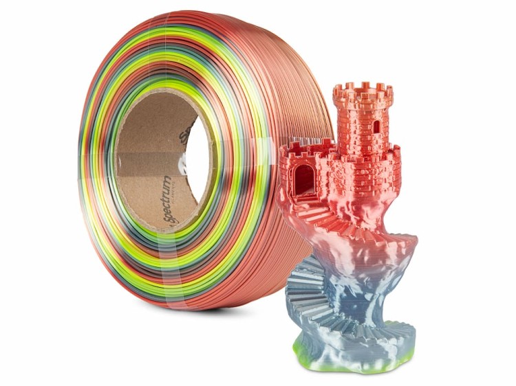 Filament ReFill PLA SILK Rainbow Spectrum 1,75 mm Fusion 1 kg