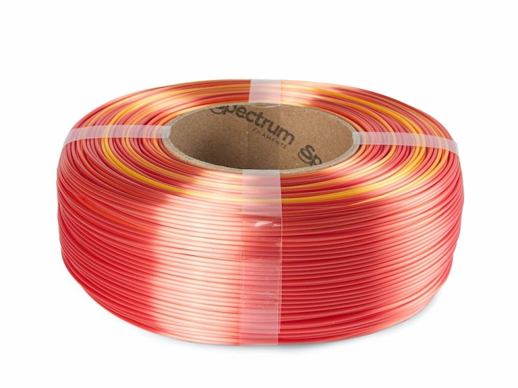 Spectrum ReFill PLA SILK Rainbow 1,75 mm Fire Red 1 kg