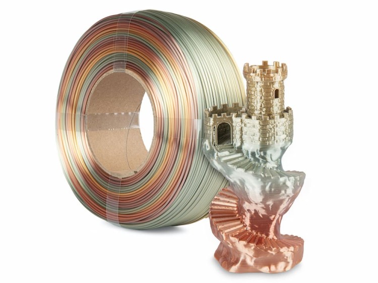 Filament ReFill PLA SILK Rainbow Spectrum 1,75 mm Ancient 1 kg