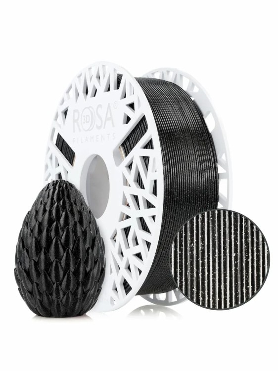 Filament PET-G Galaxy HS ROSA 3D 1,75 mm Black 1 kg Druk 3D Kraków