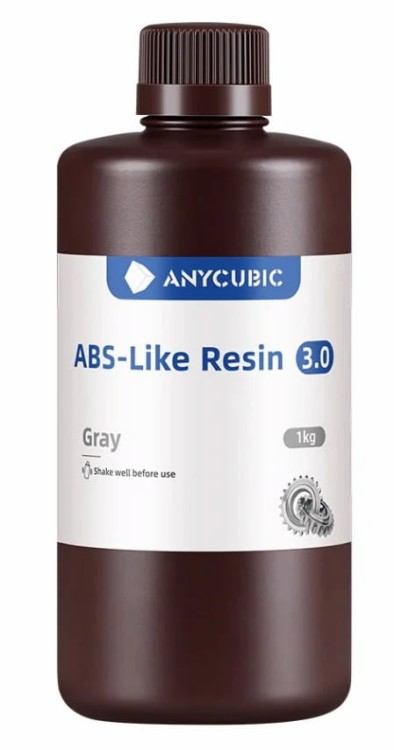Żywica Anycubic ABS-Like 3.0 Grey 1kg - opakowanie