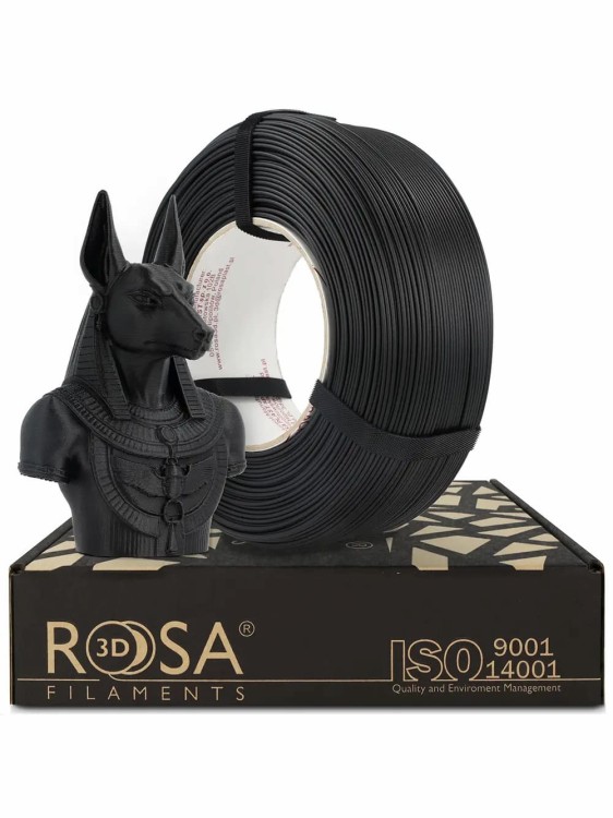 Filament ReFill PLA-CF Matt ROSA 3D 1,75 mm Carbon Black 1 kg Druk 3D Kraków