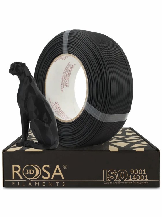 Filament ReFill PLA Speed Matt ROSA 3D 1,75 mm Black 1 kg
