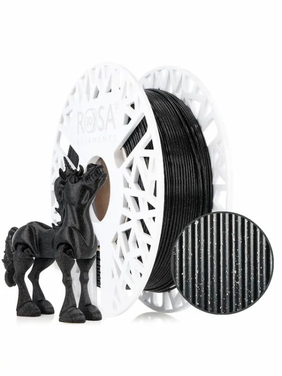 Filament PLA Galaxy ROSA 3D 1,75 mm Black 0,5 kg