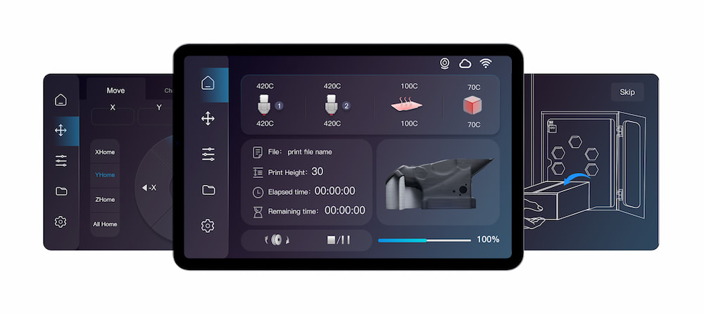 Ekran drukarki 3D CreatBot D600 Pro 2