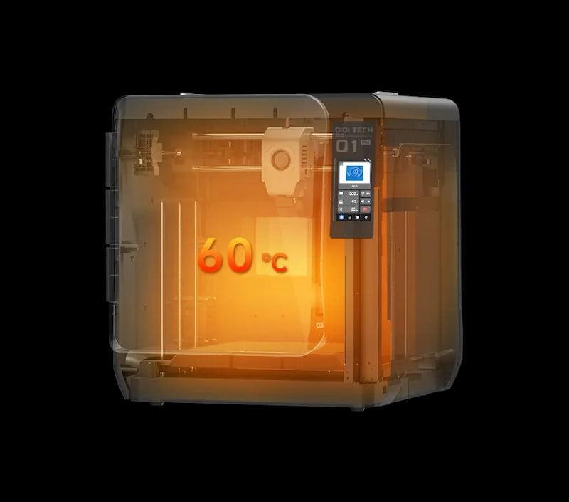 Qidi Tech Q1 Pro - grzana komora robocza