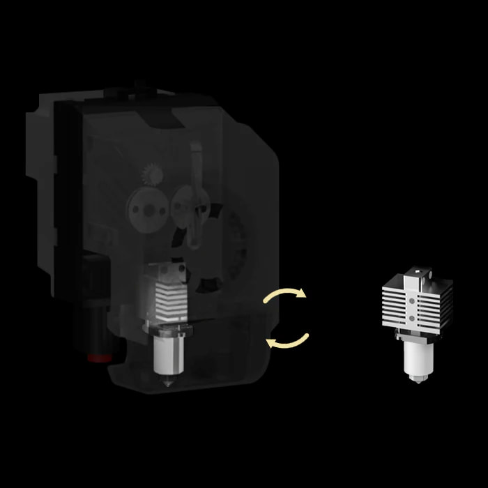 Qidi Tech X-Max 3 - głowice w zestawie
