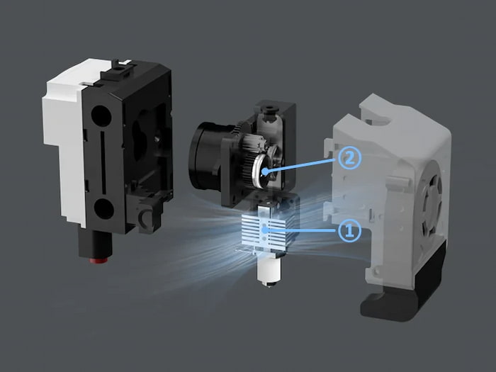 Qidi Tech X-Plus 3 - ekstruder