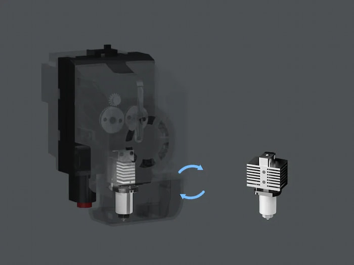 Qidi Tech X-Plus 3 - wymienne hotendy