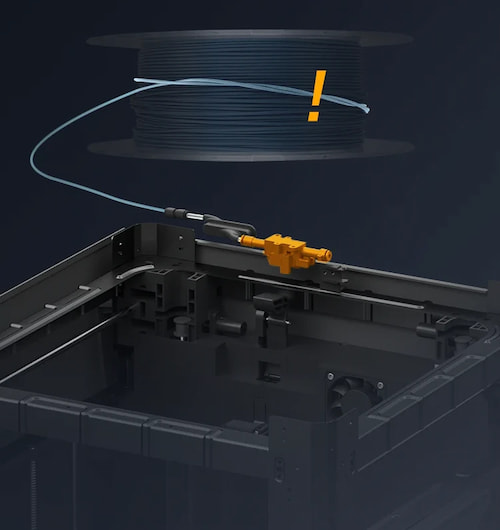 Qidi Tech Q1 Pro - czujnik splątanego filamentu